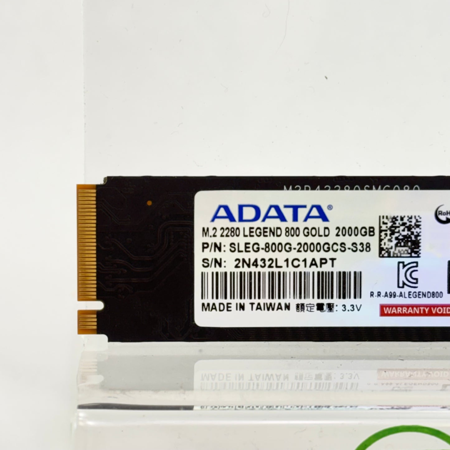 ADATA 2280mm Legend 800 Gold 2TB M.2 NVMe Gen 3.0 x 4 SSD SLEG-800G-2000GCS-S38