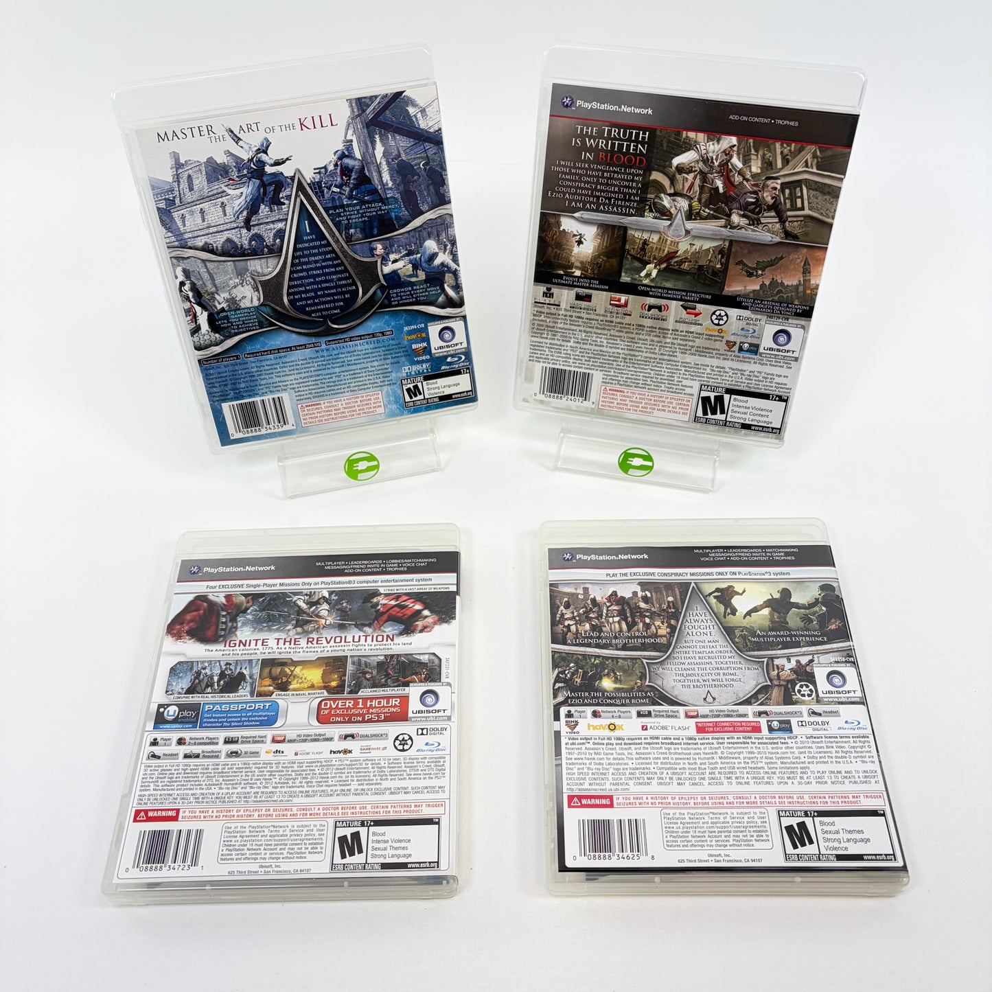 Lot of 4 Sony PlayStation 3 PS3 Assassins Creed Games