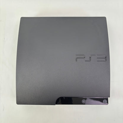 Sony PlayStation 3 Slim PS3 320GB Black Console Gaming System CECH-3001B - READ