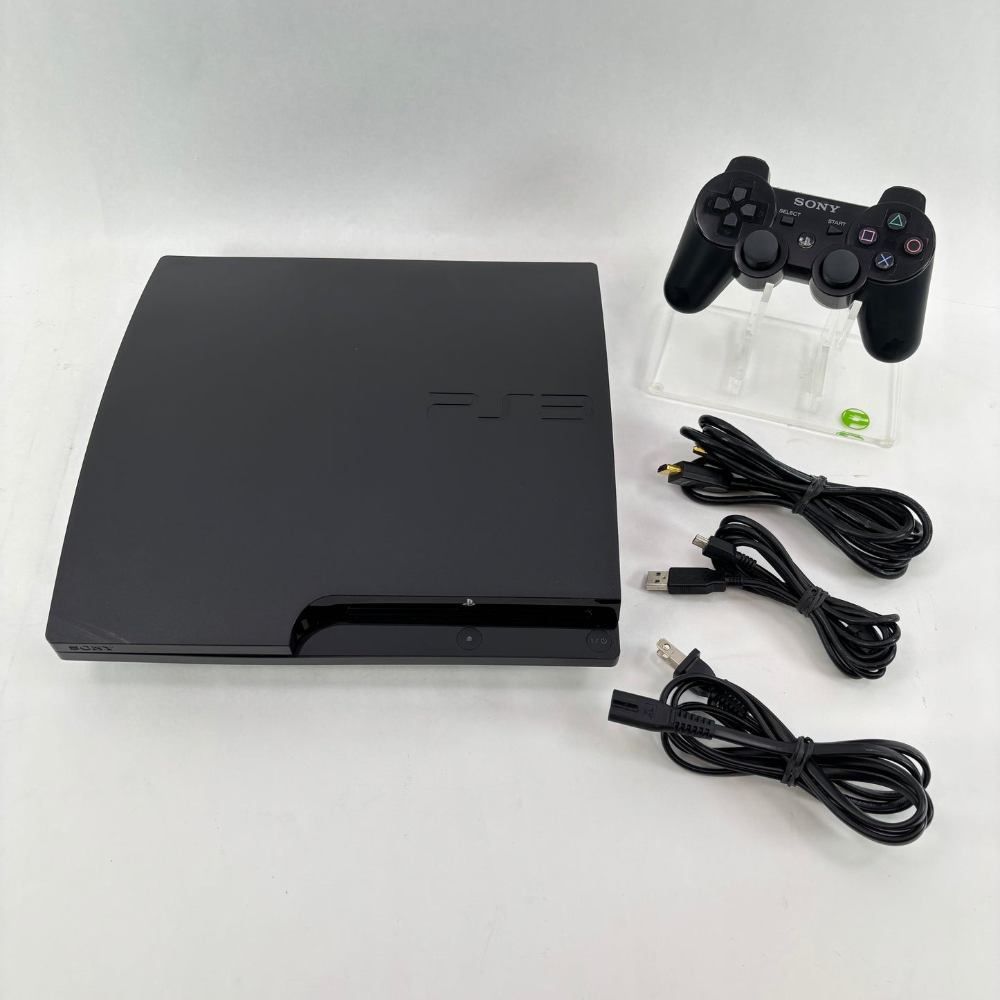 Sony PlayStation 3 Slim PS3 320GB Black Console Gaming System CECH-3001B - READ