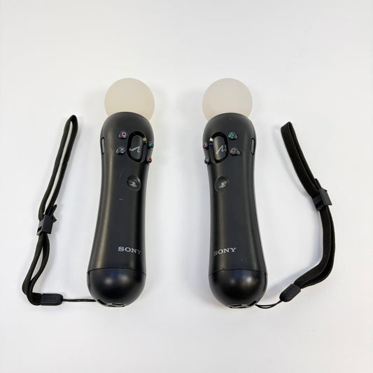 Sony PS3 Move Motion Controller Black Set of 2