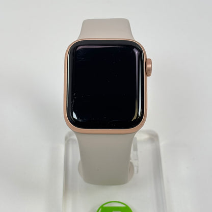 Unlocked Apple Watch SE 1st Gen 40MM Rose Gold Aluminum Beige Sport Band A2353