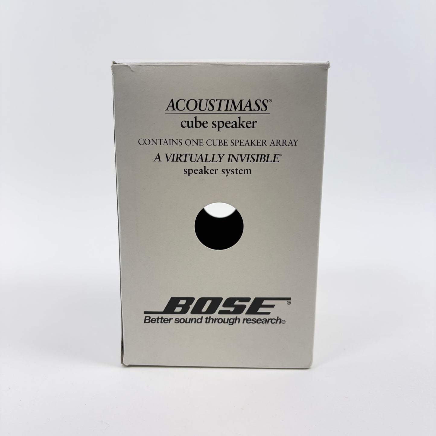 Bose Acoustimass Double Cube Surround Sound Speaker White 197330-001