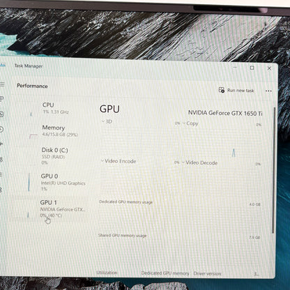 Dell XPS P91F 15.6" i7-10750H 2.6GHz 16GB RAM 512GB SSD GeForce GTX 1650 Ti