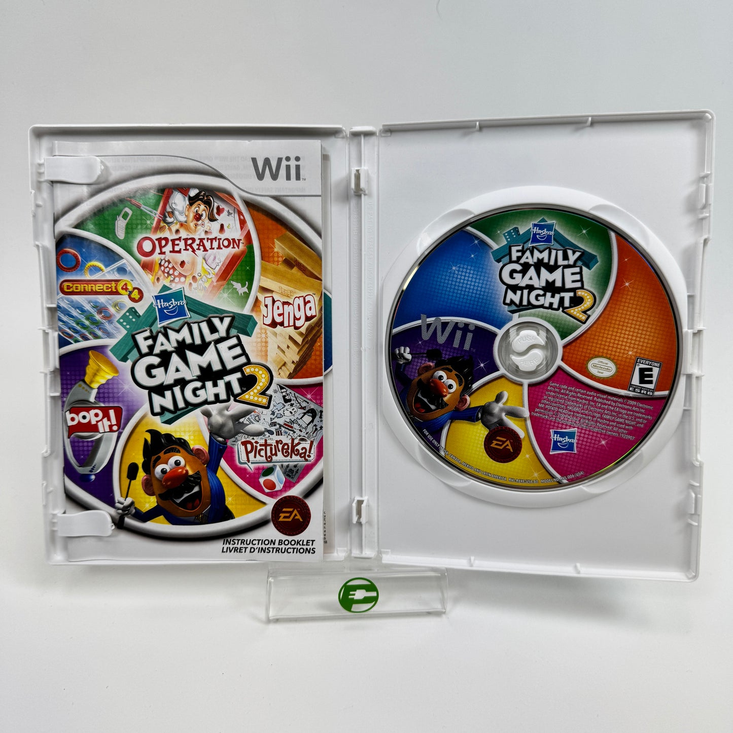 Lot of 3 Hasbro Family Game Night (1, 2, and 3) Wii Games CIB