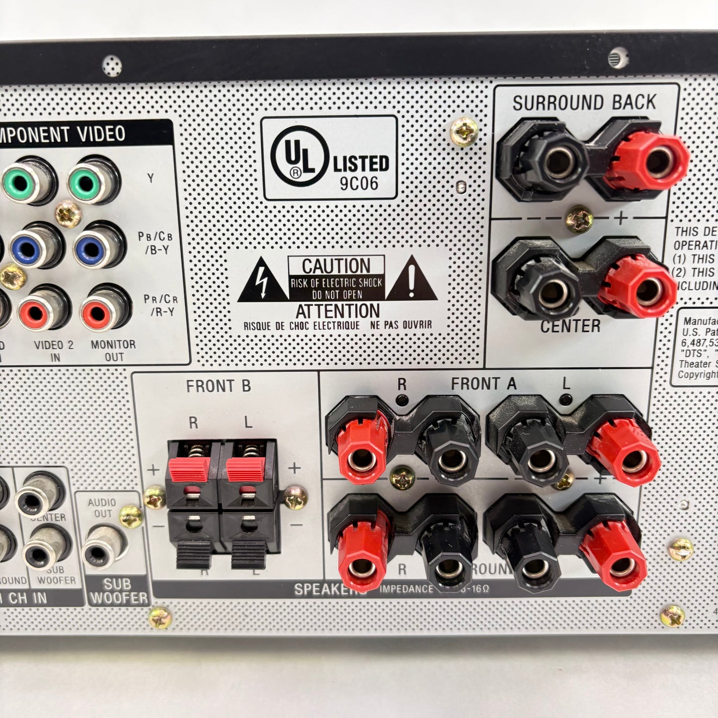 Sony STR-DE597 220W 8-16 ohm 6 Channel AV Receiver AMPG1US1BLK