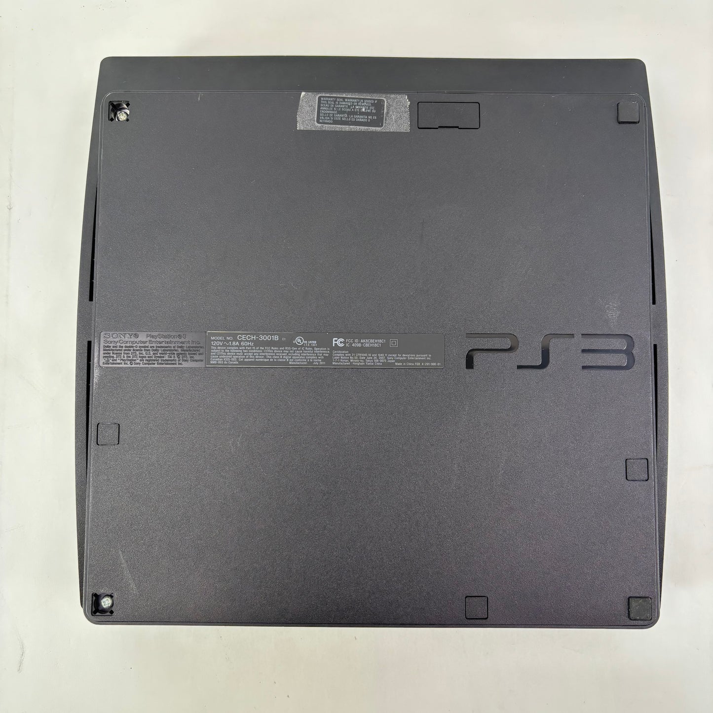 Sony PlayStation 3 Slim PS3 320GB Black Console Gaming System CECH-3001B - READ