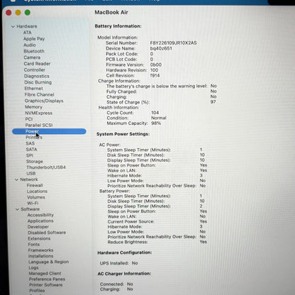 2022 Apple MacBook Air 13.6" M2 8C GPU 3.5GHz 8GB RAM 256GB SSD A2681