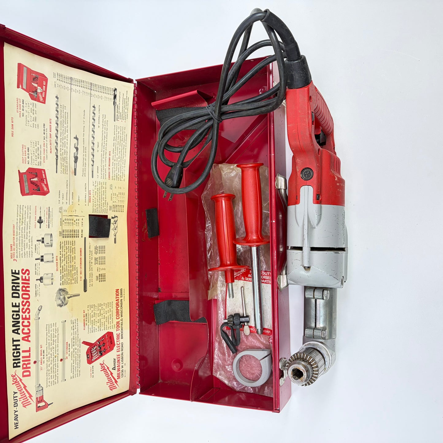 Milwaukee 1107-1 120V Right Angle Drill