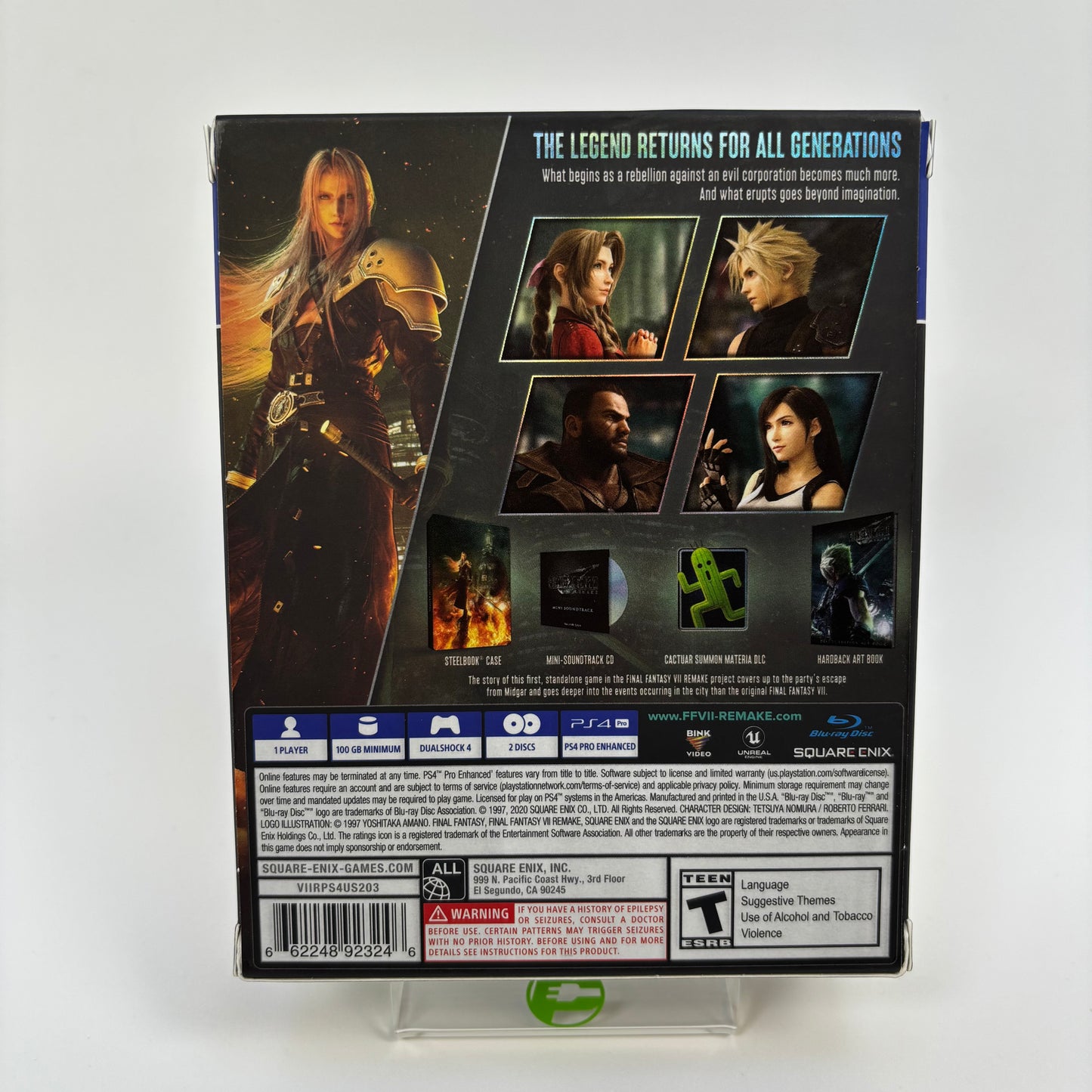 Final Fantasy VII Remake [Deluxe Edition] (Sony PlayStation 4 PS4, 2020)