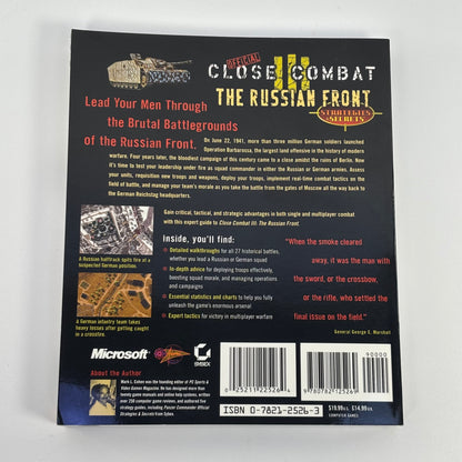 Close Combat I, III (w/Official Strategy Guide), and IV for PC (No Case)