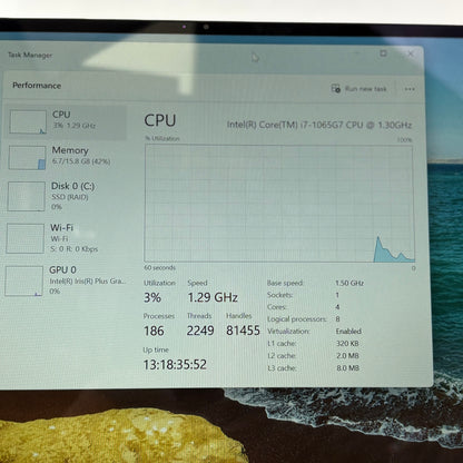 Dell XPS 7390 2-IN-1 13.3" i7-1065G7 1.3GHz 16GB RAM 512GB SSD