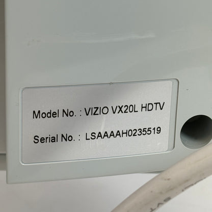 Vizio 20 10208010022 VX20L HDTV LCD 720p Retro Gaming TV 2007