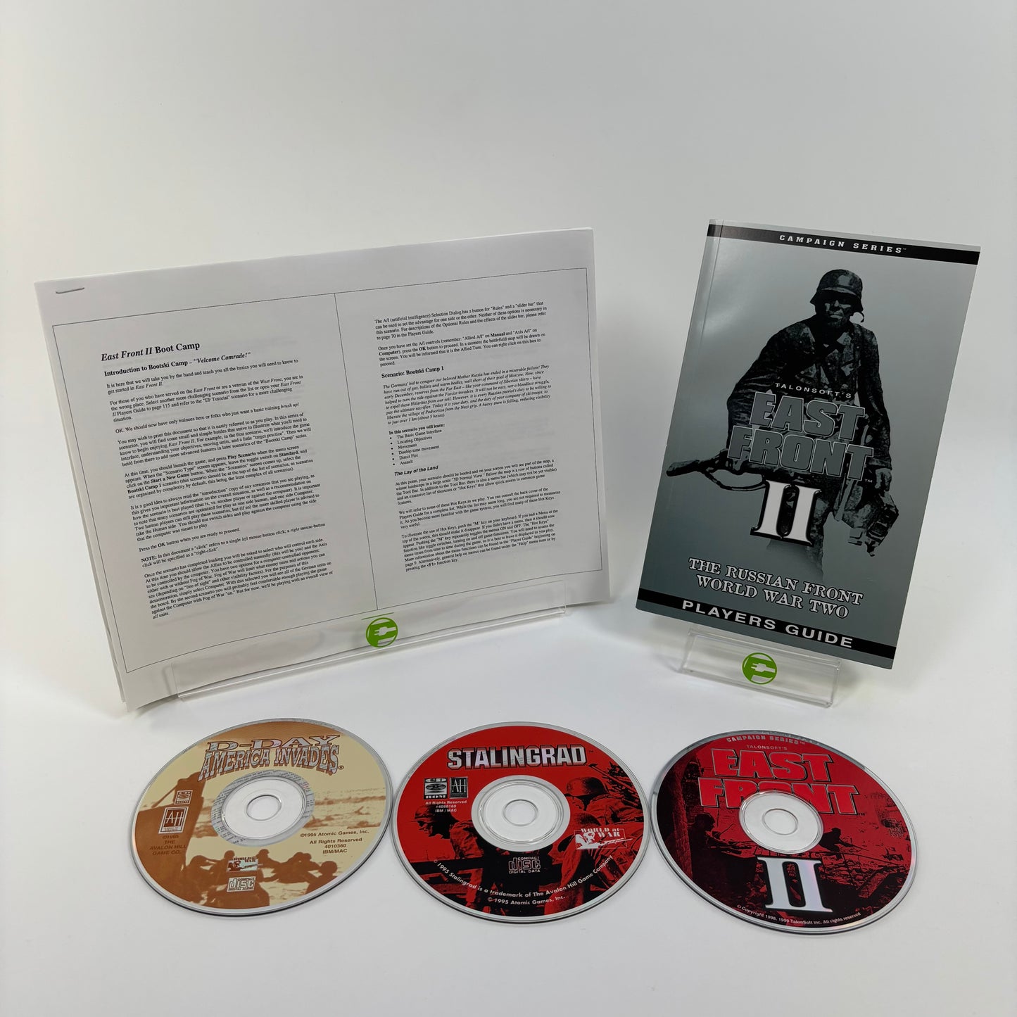 D-Day: America Invades, World At War: Stalingrad, East Front II for PC (No Case)