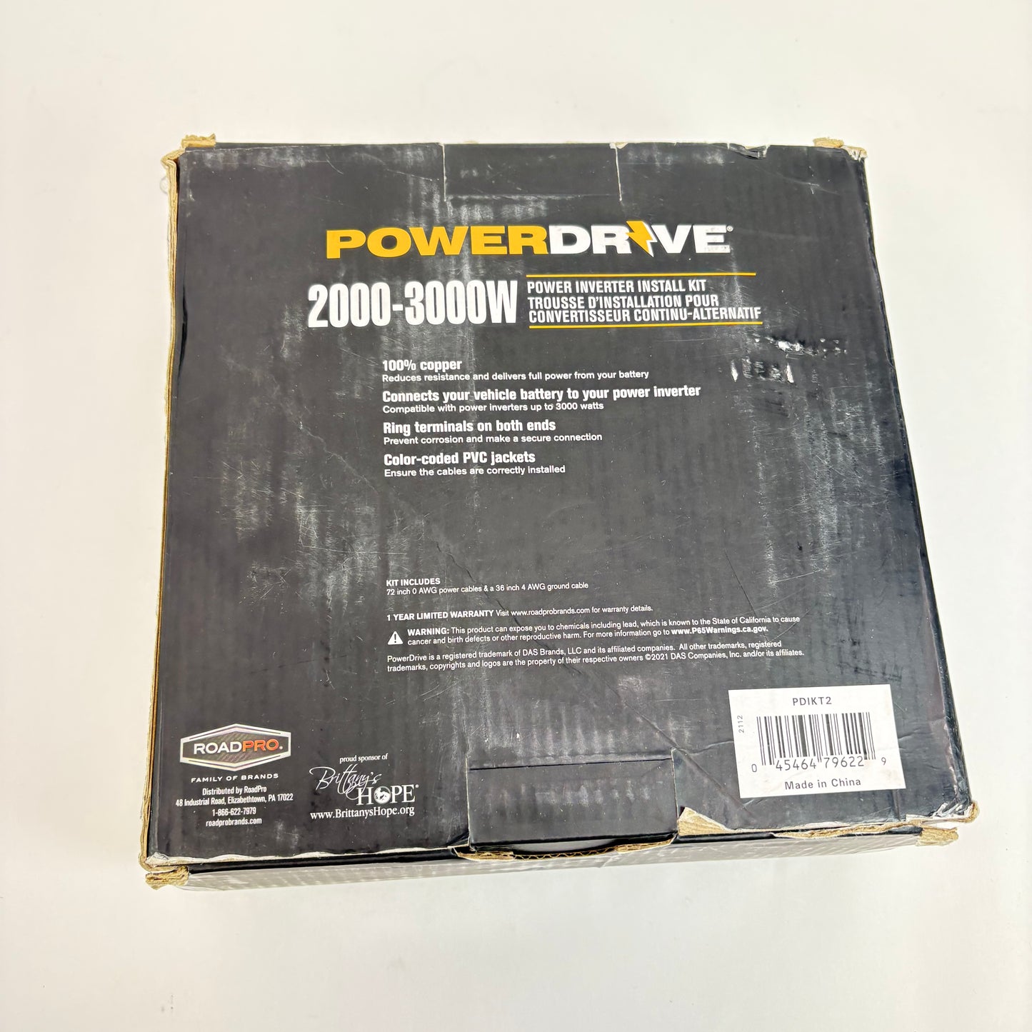 New Power Drive Plus 2000W Power Inverter PWD2000P + Install Kit Circuit Breaker