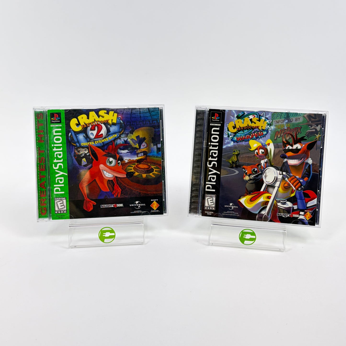 Lot of 2 Sony PlayStation 1 PS1 Crash Bandicoot Games