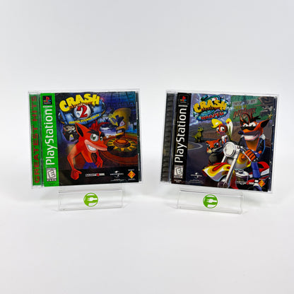 Lot of 2 Sony PlayStation 1 PS1 Crash Bandicoot Games