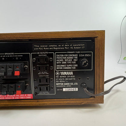 Yamaha CR-600 160 W 8 ohm 2 Channel Stereo Receiver