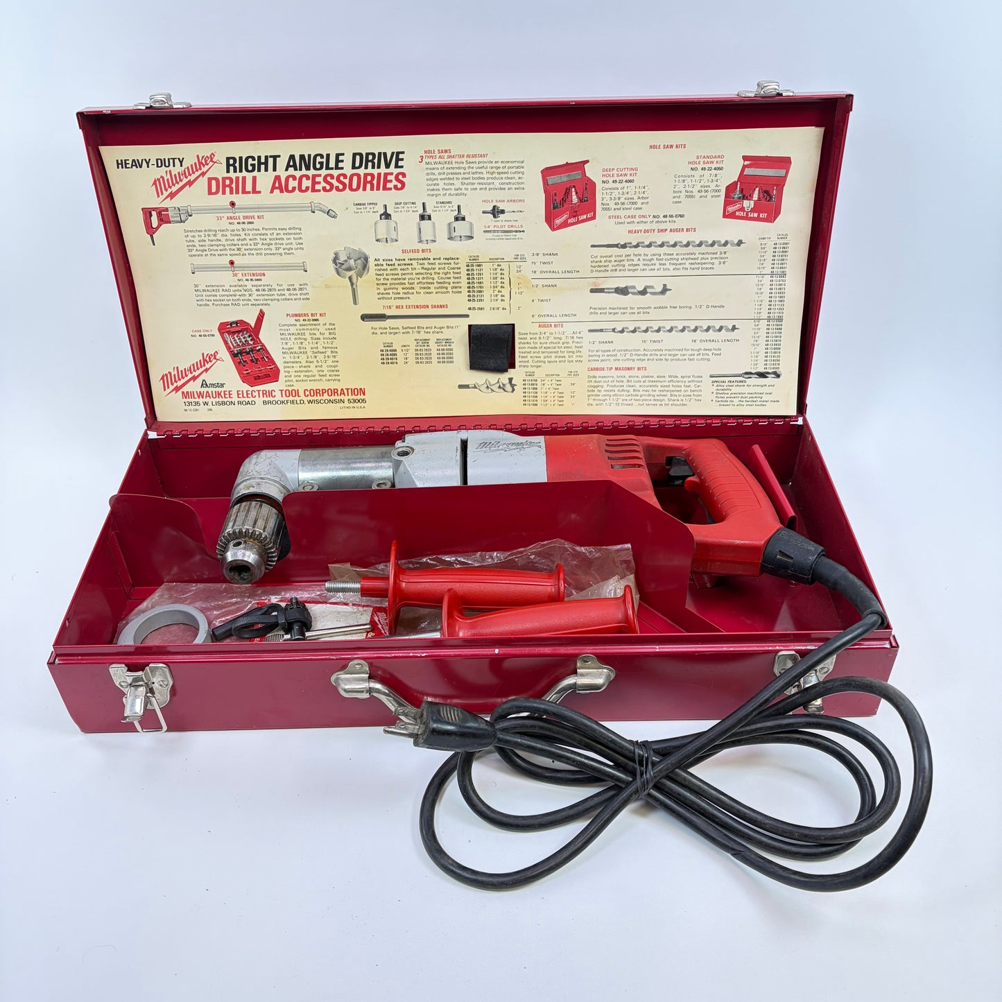 Milwaukee 1107-1 120V Right Angle Drill