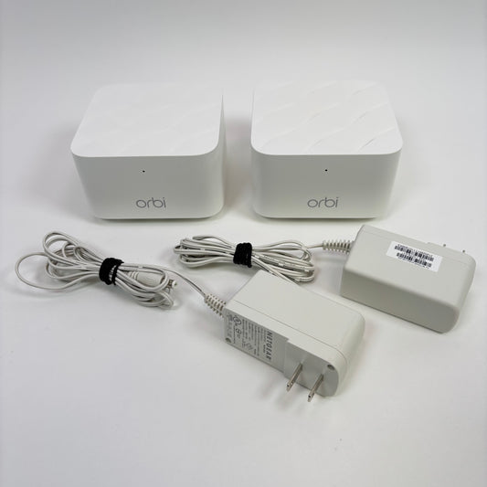NETGEAR Orbi Dual Band WiFi 5 RBR10 RBS10 AC1200 Mesh Router and Satellite