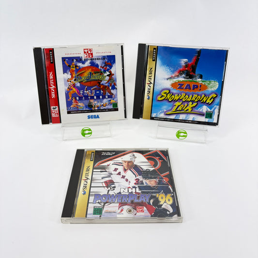 Lot of 3 Sega Saturn Sports Games Japan