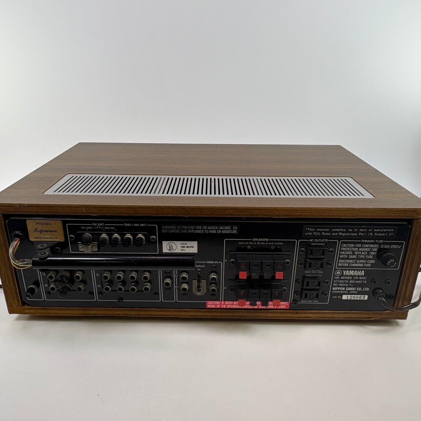 Yamaha CR-600 160 W 8 ohm 2 Channel Stereo Receiver