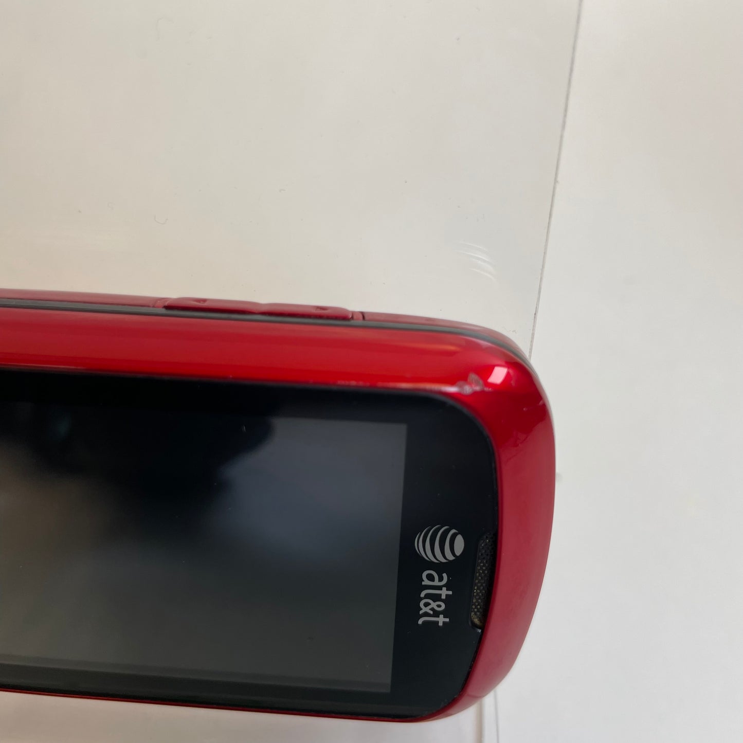 AT&T LG Xpression C395 Slider QWERTY Keyboard Cellphone Red