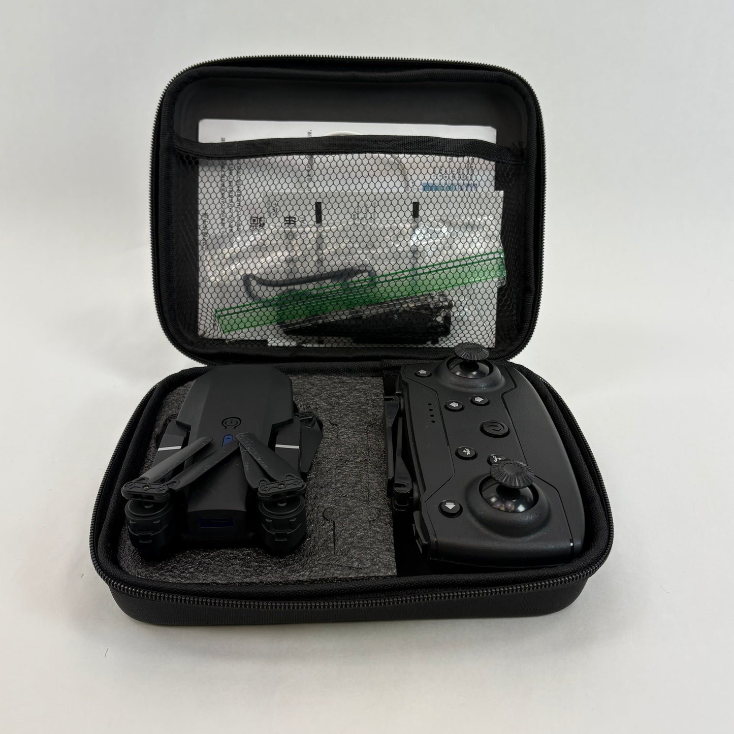 BKY Folding Drone Pro & Accessories in Case Bundle