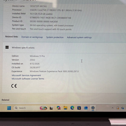 Dell XPS 7390 2-IN-1 13.3" i7-1065G7 1.3GHz 16GB RAM 512GB SSD