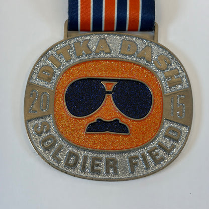 2015 Chicago Bears NFL Soldier Field Ditka Dash Race Finisher Medal w/ Ribbon