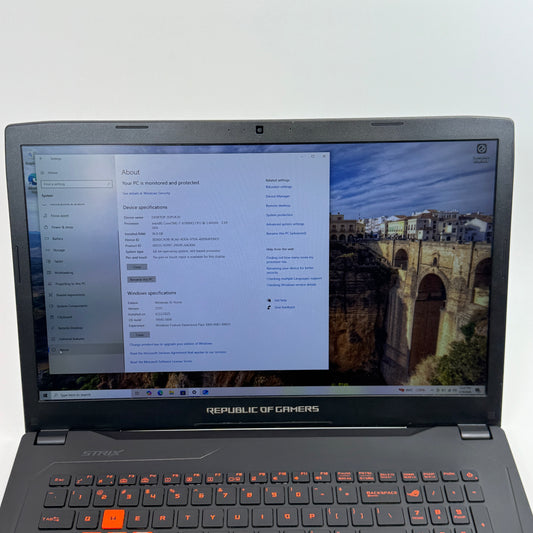 AsusROG Strix GL702VM 17.3" i7-6700HQ 2.6GHz 16GB RAM 256GB SSD 1TB HDD GTX 1060
