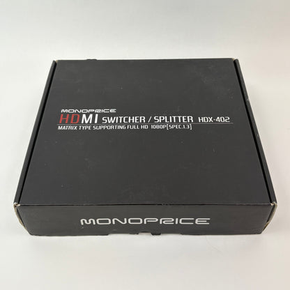 New MonoPrice HDMI Switcher / Splitter 4-Port HDX-402