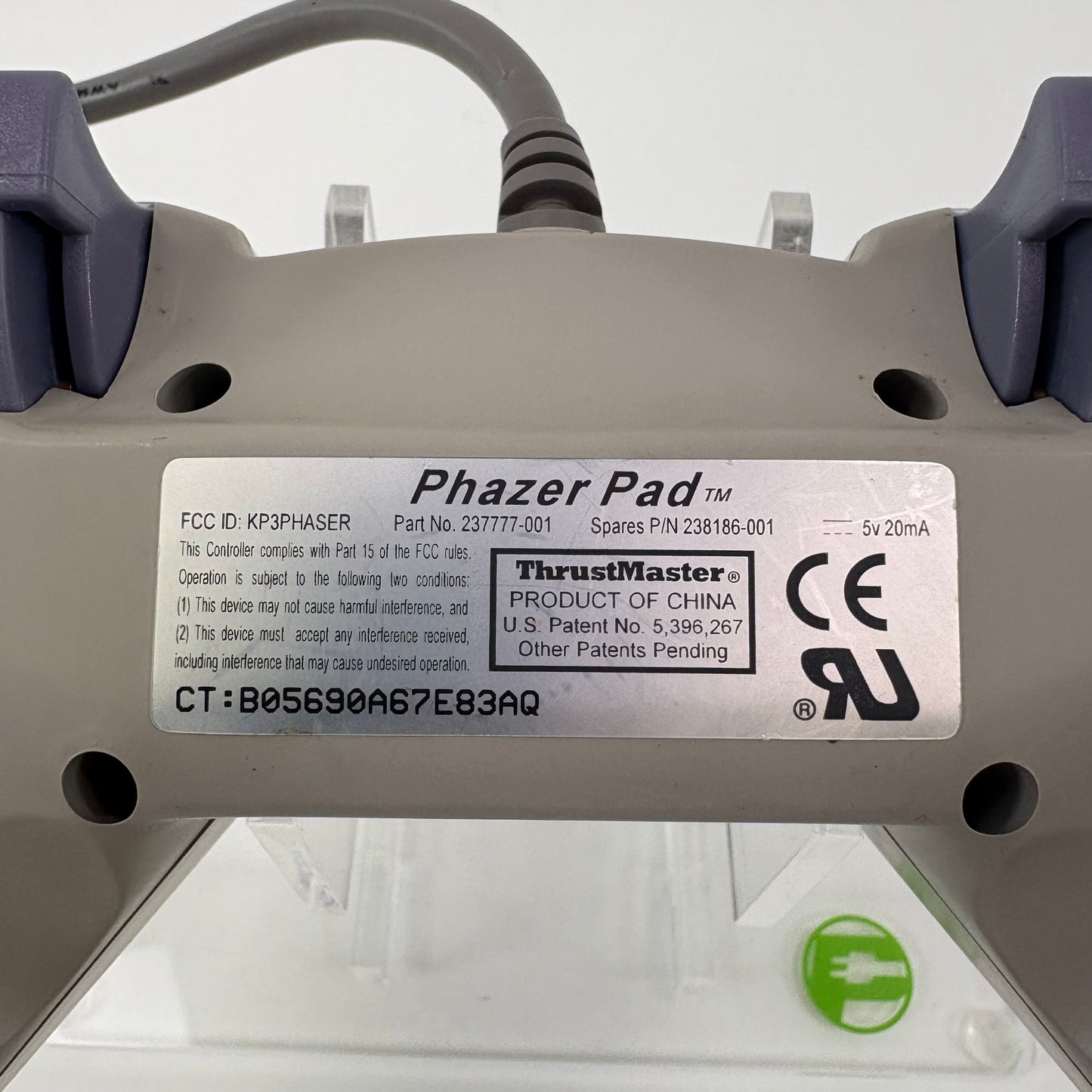 Thrustmaster Phazer Pad Vintage Game Controller 237777-001