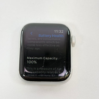 GPS Only Apple Watch Series 5 40MM Silver Aluminum Stone Gray Sport Band