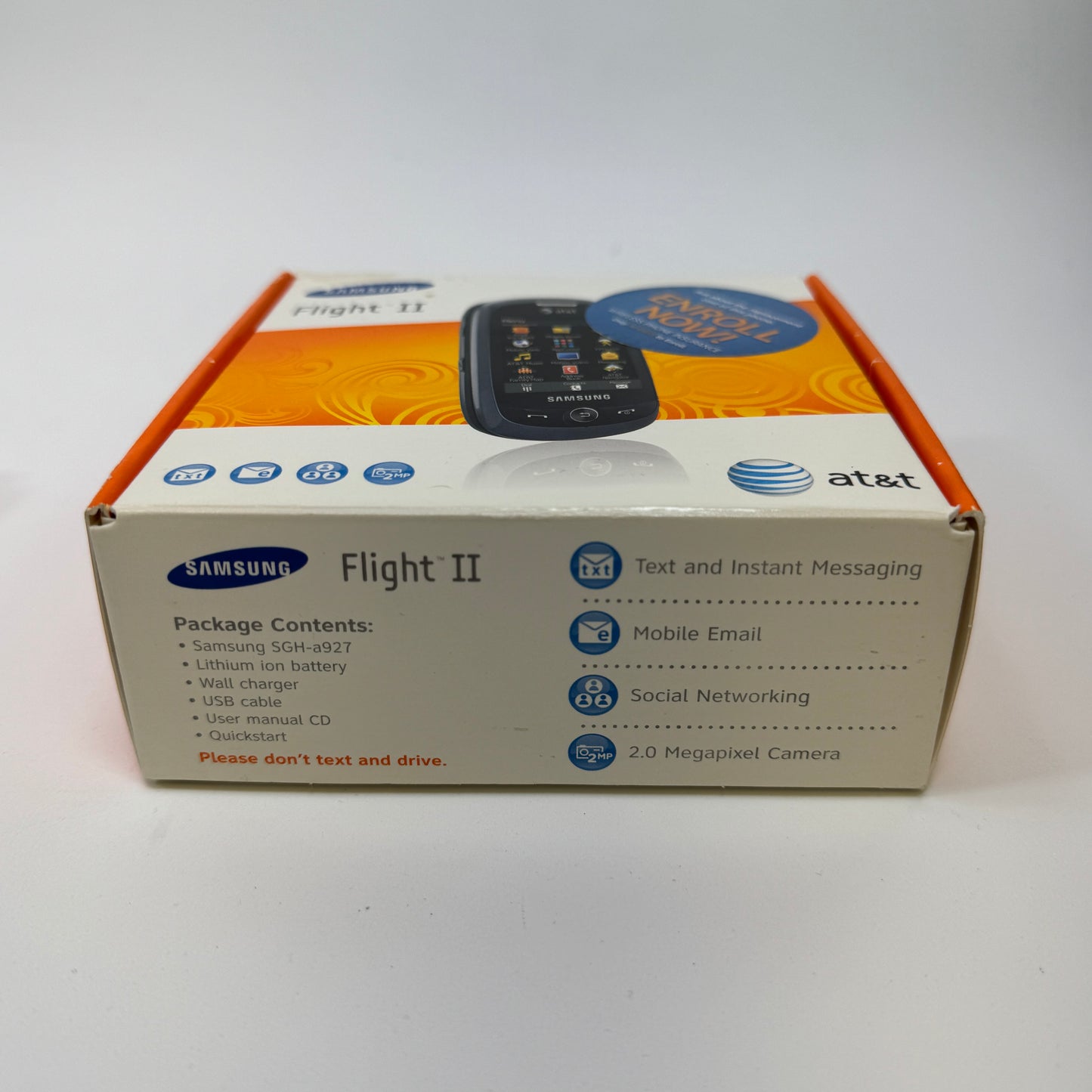 Samsung Flight 2 GSM 3G Touchscreen  Qwerty Slider Phone A927