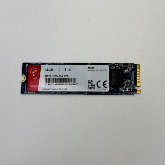 MSi M.2 2280 M370 1TB PCIe Gen3 x4, NVMe 1.3 SSD S78-440L570-P83