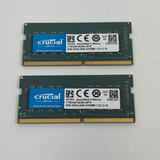 Micron Crucial 8GB (1x8GB) RAM DDR4 2666MHz CT8G4SFS8266