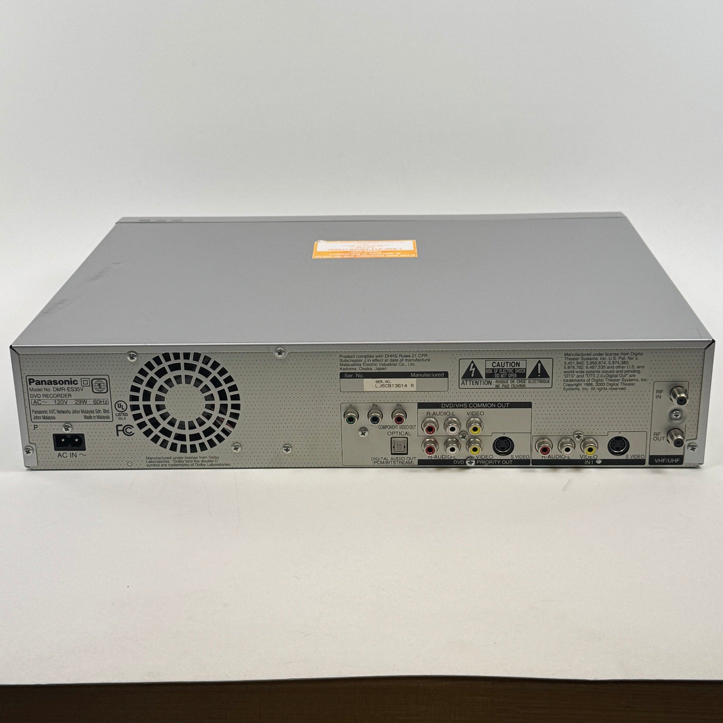 Panasonic DMR-ES35V VCR/DVD Recorder Player