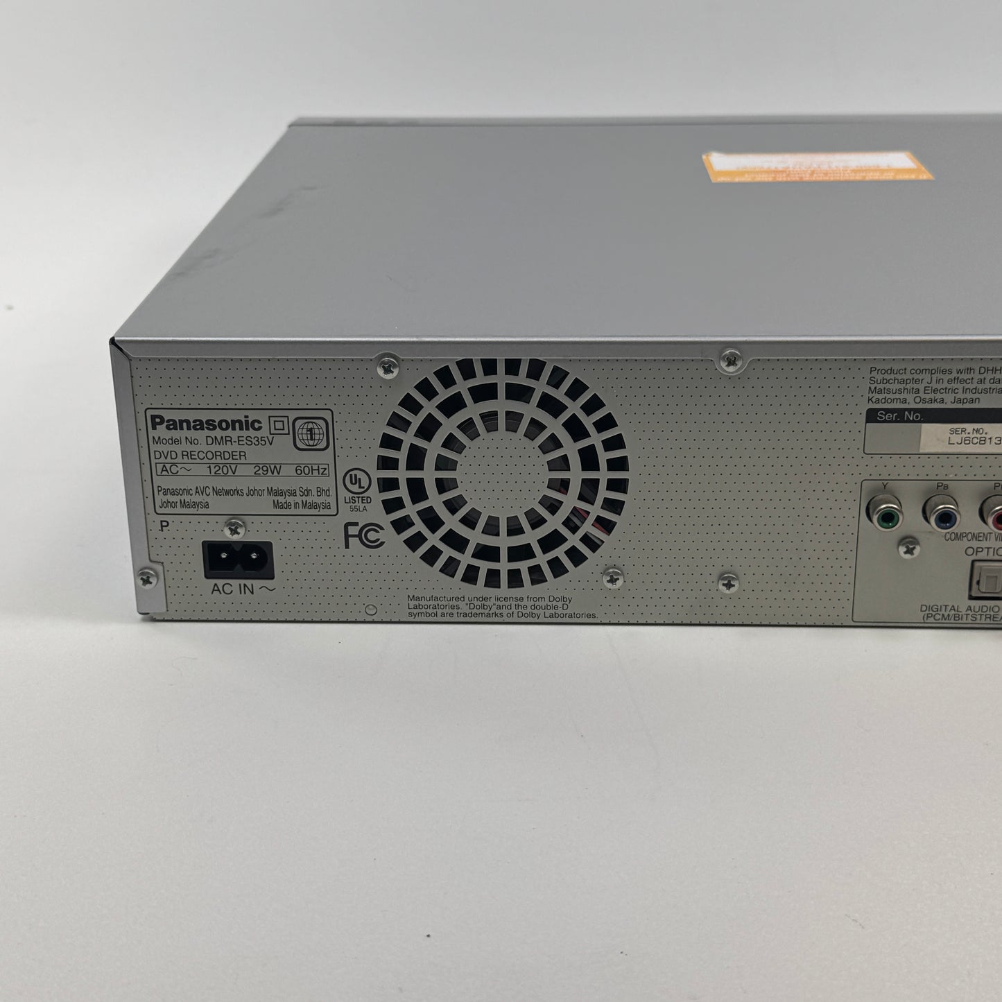 Panasonic DMR-ES35V VCR/DVD Recorder Player