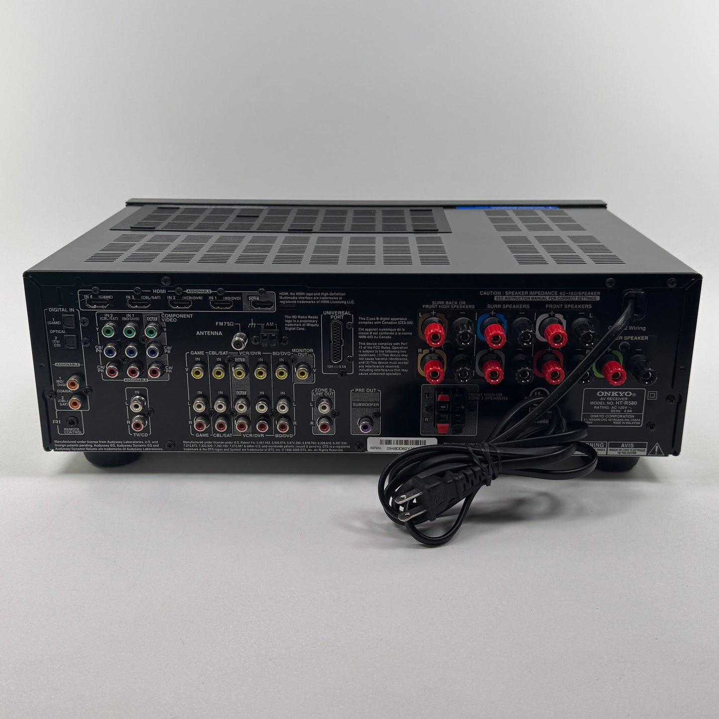 Onkyo HT-R580 7.1-Channel AV Receiver w/ Remote
