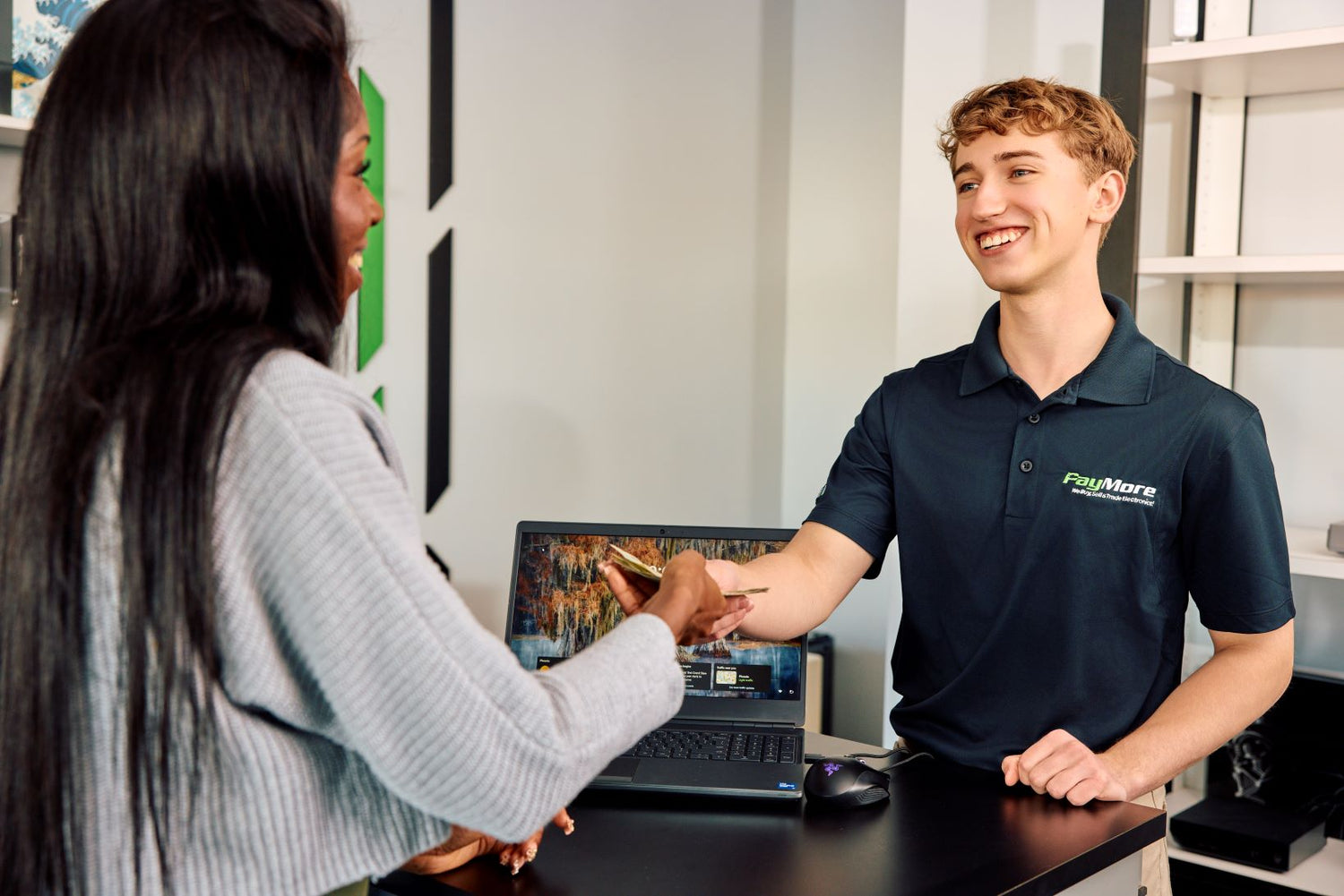 paymore employee smiling